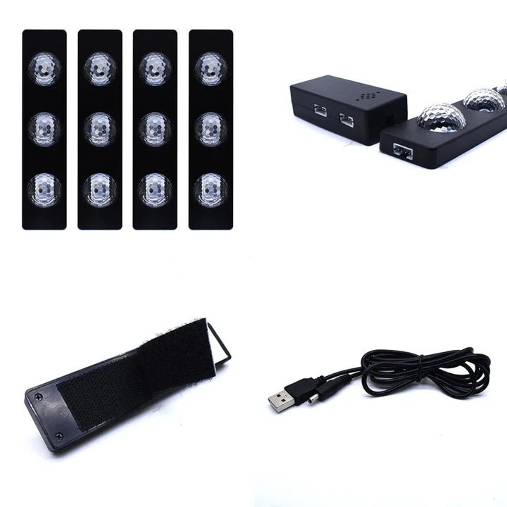 SET DE LUCES LED INTERIORES PARA AUTOS