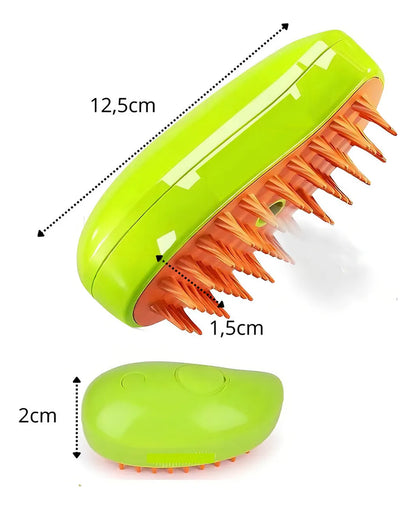Cepillo de Vapor 3-en-1 Autolimpiante para Gatos