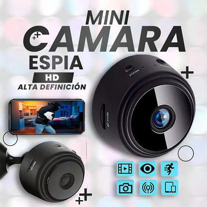 Mini Cámara de Seguridad Espía Inalámbrica Wi-Fi con Visión Nocturna HD 1080p para el Hogar
