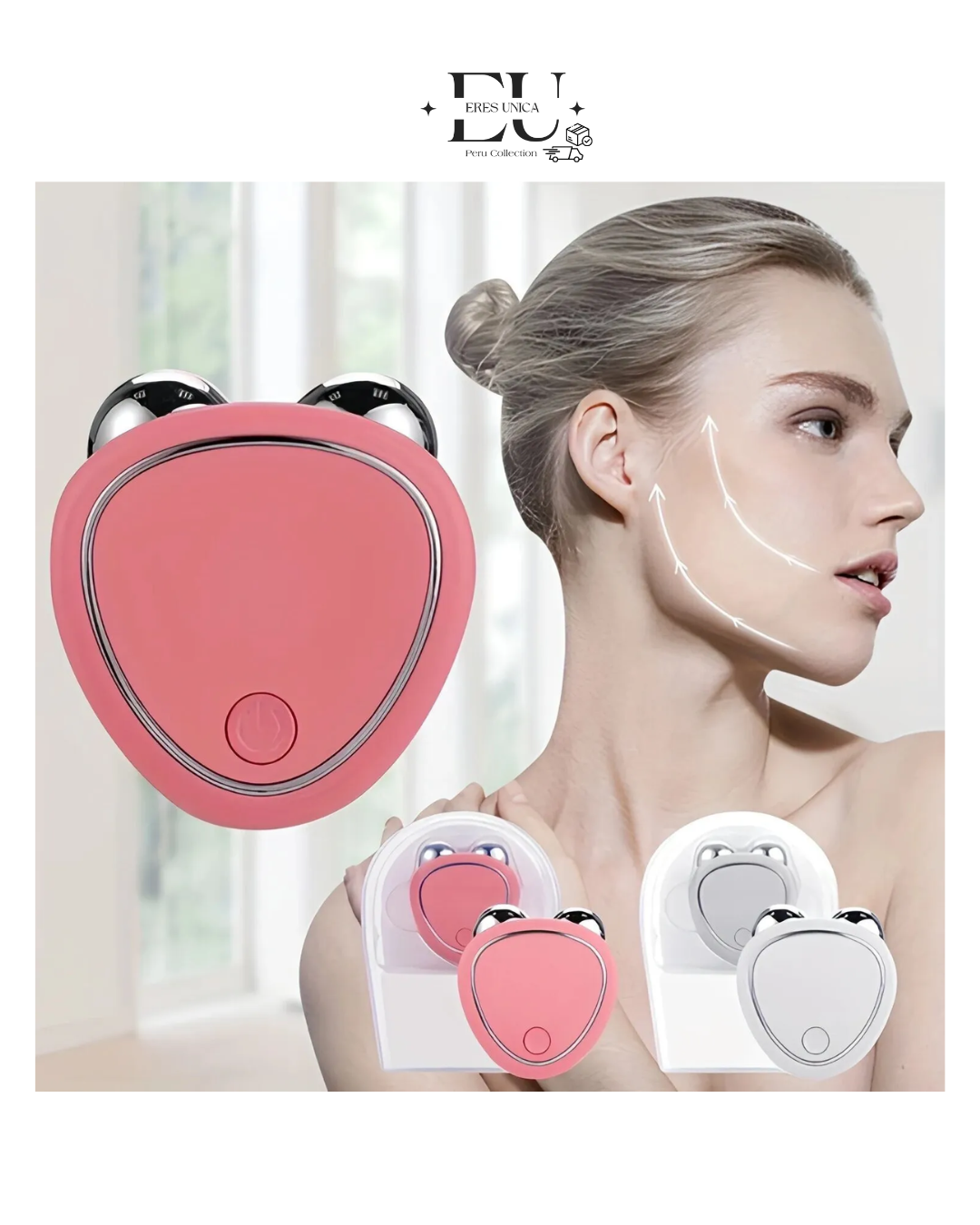 Masajeador Facial de Microcorriente - Rostro Más Firme, Más Joven