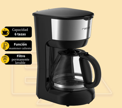 Cafetera Recco RCF-7500 de 6 tazas